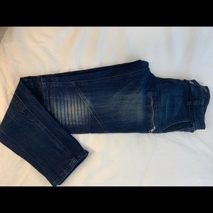 Zara Moto cropped jeans